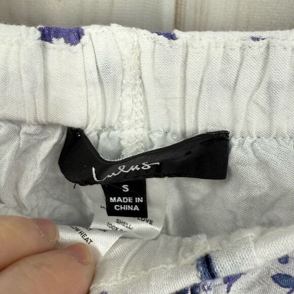 Lulu’s Women’s Small Best Buds Floral Split Pants Wide Leg Cottagecore Romantic - Picture 2 of 6